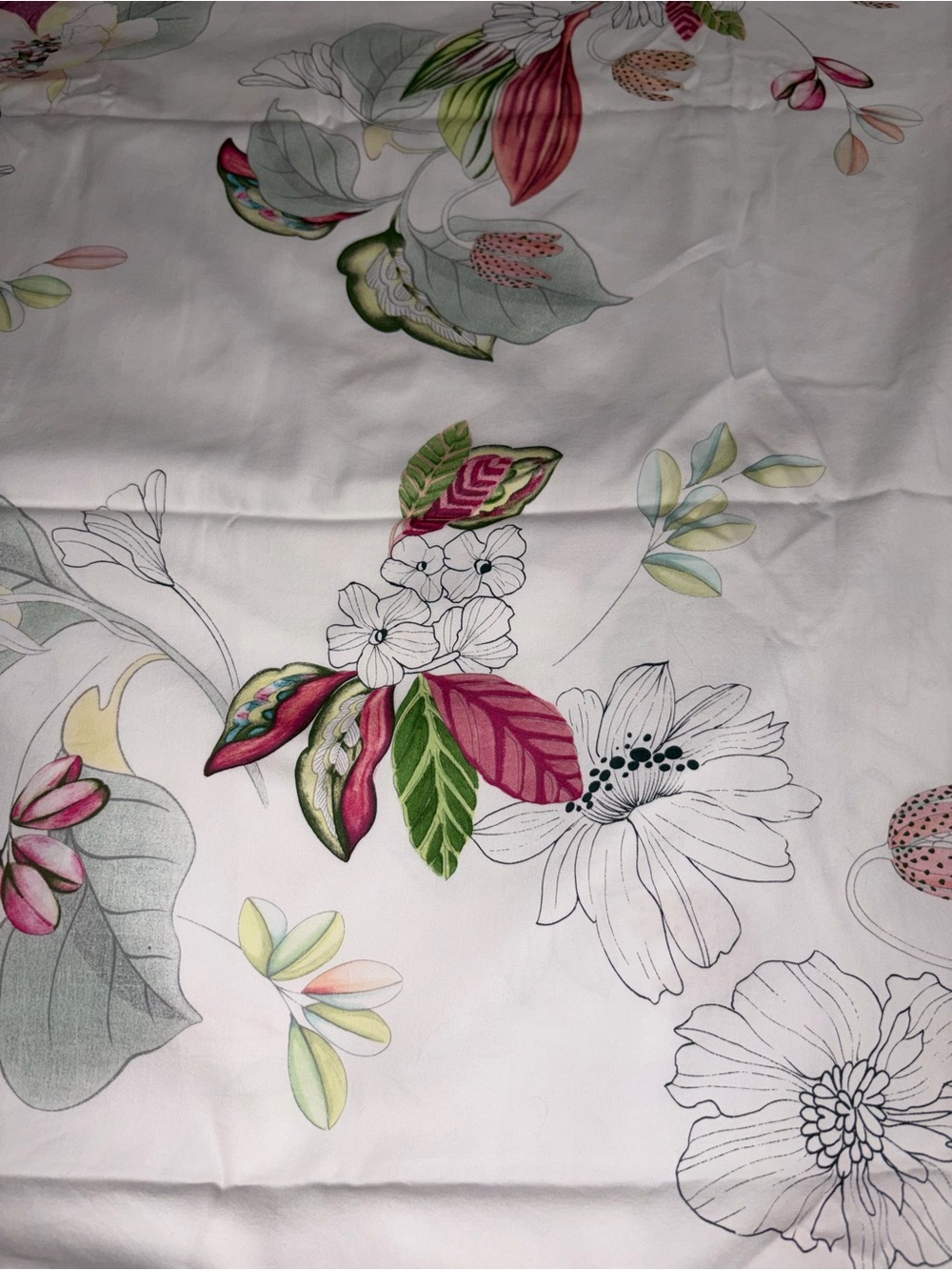 Yves Delorme Paris floral Flat Sheet king